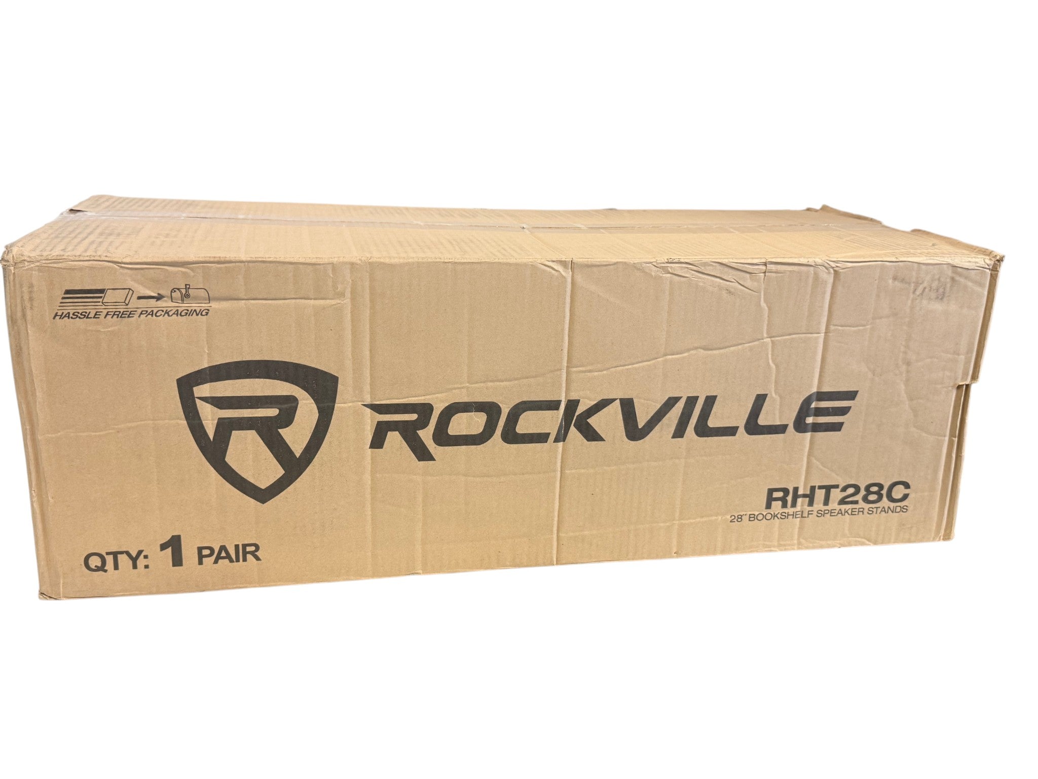 Rockville RHT28C 28" Bookshelf Speaker Stands Pair, New In Box