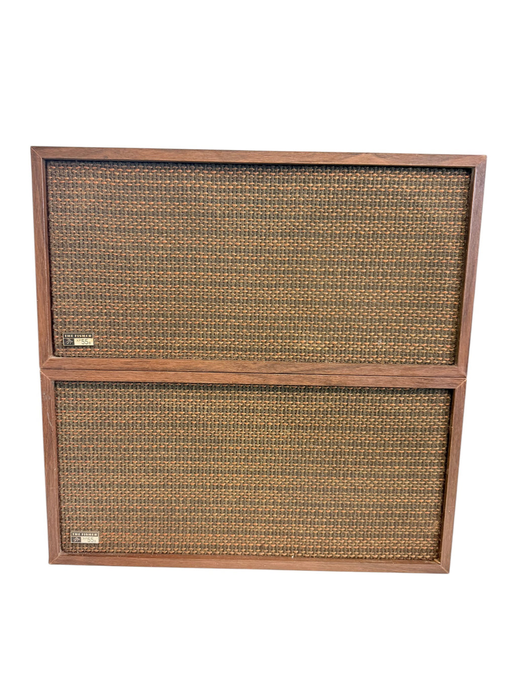 The Fisher XP-55B Vintage Speaker Pair Wood Cabinet