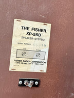 The Fisher XP-55B Vintage Speaker Pair Wood Cabinet