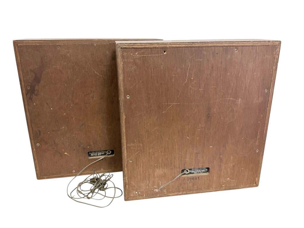 Vintage SW-50 Speaker Pair Wood Cabinet