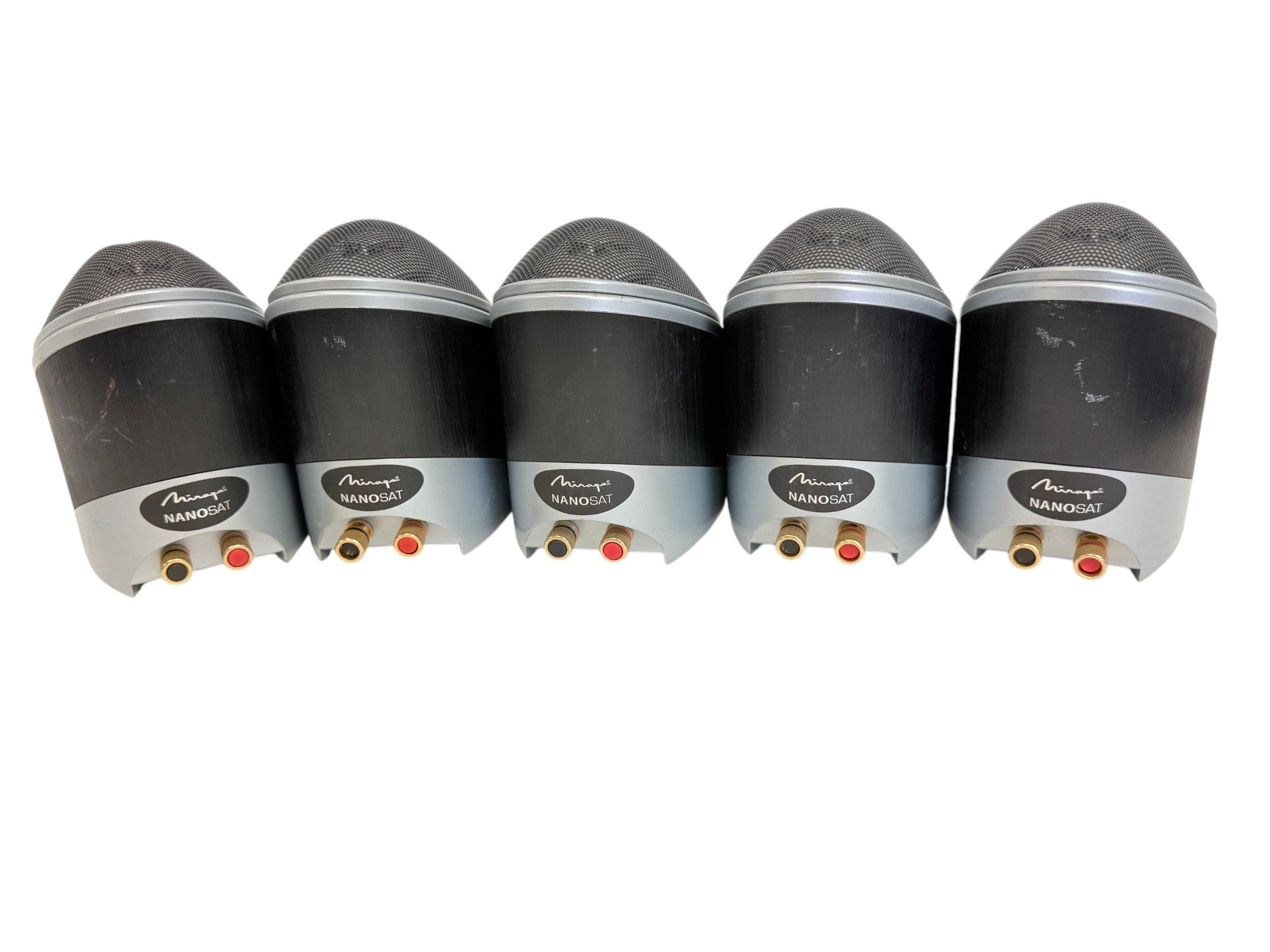 Mirage NanoSat 5-Piece Satellite Speaker Set Nano Sat5PB-1 Black