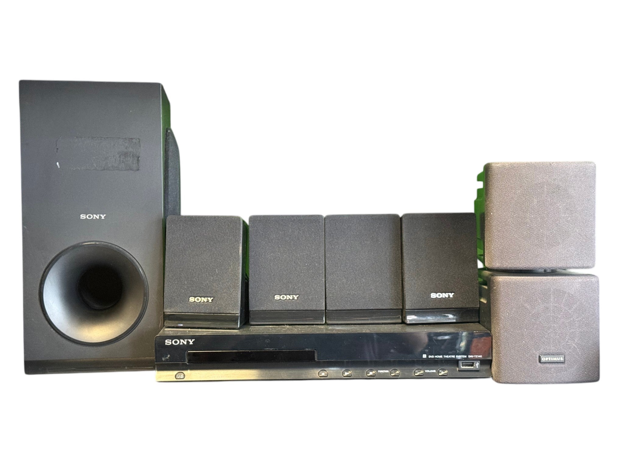 Sony DAV-TZ140 DVD Home Theater System with Subwoofer & Speakers