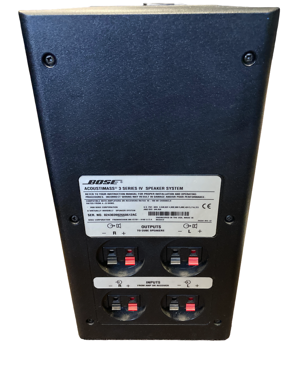 Bose Acoustimass 3 Series IV Speaker System