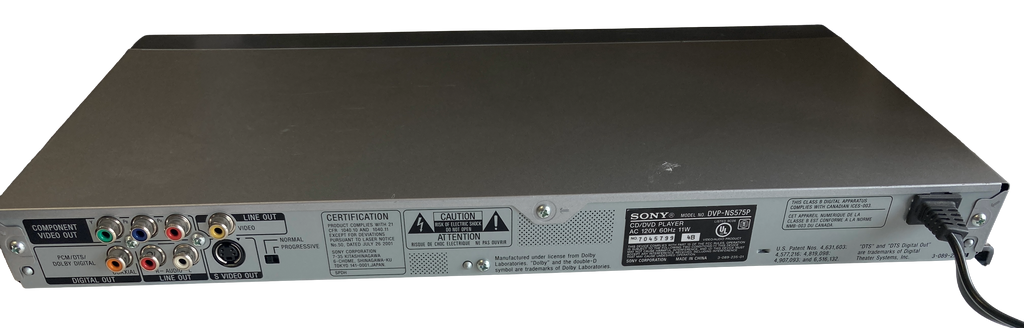 Sony DVP-NS575P DVD Player No Remote