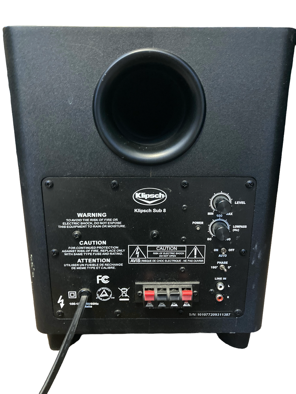 Klipsch Powered Subwoofer Sub 8