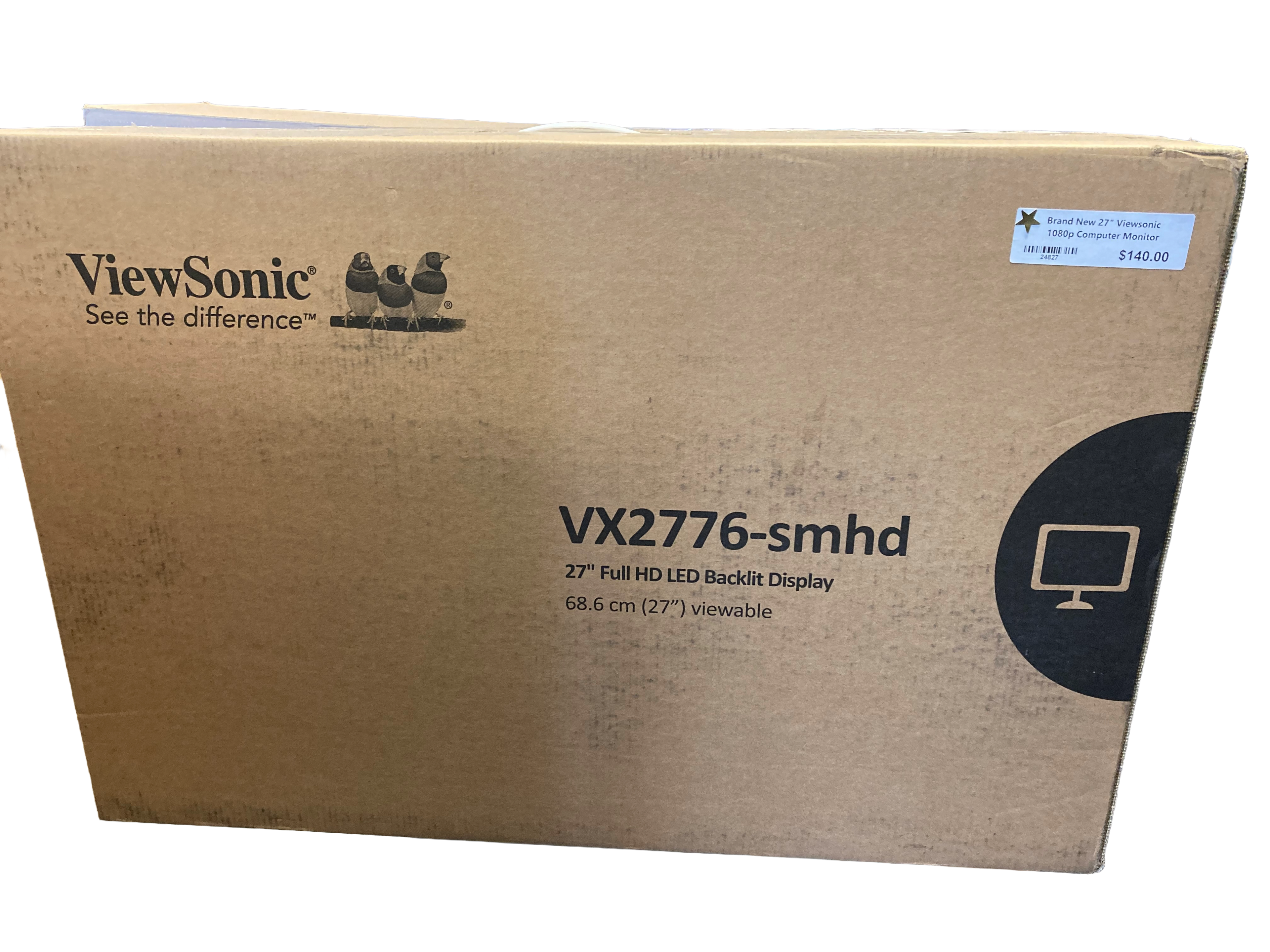Viewsonic VX2776-smhd 1080p Computer Monitor - New