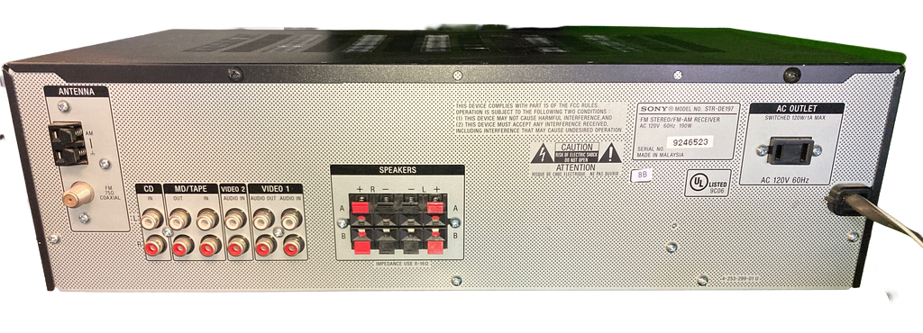 Sony Stereo Receiver STR-DE197 No Remote
