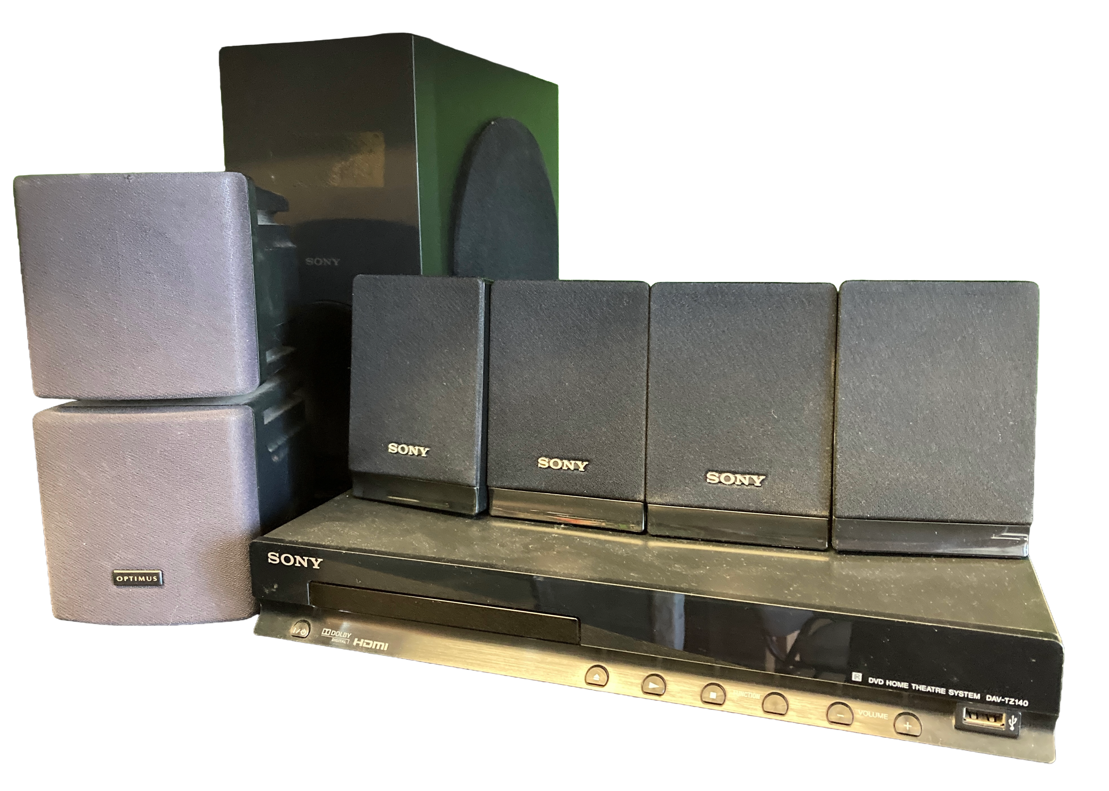 Sony HBD-TZ140 5.1 Channel DVD Home Theater System with remote
