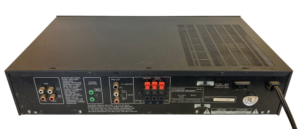 Kenwood A/V Surround Processor SS-992