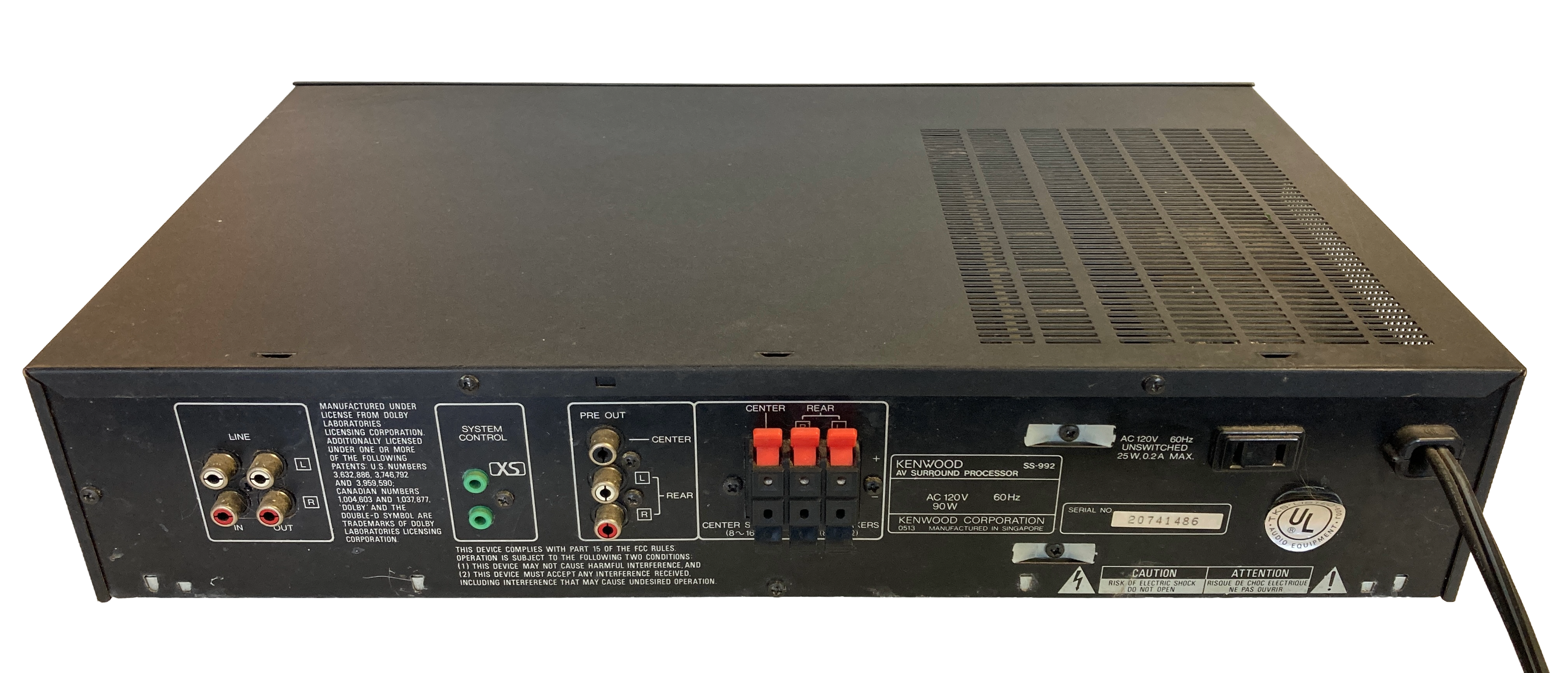 Kenwood A/V Surround Processor SS-992