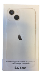 Brand New Apple iPhone 13 Factory Unlocked 128GB Starlight Smartphone