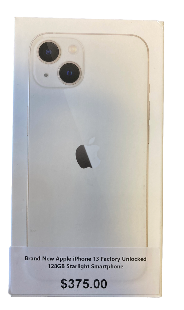 Brand New Apple iPhone 13 Factory Unlocked 128GB Starlight Smartphone