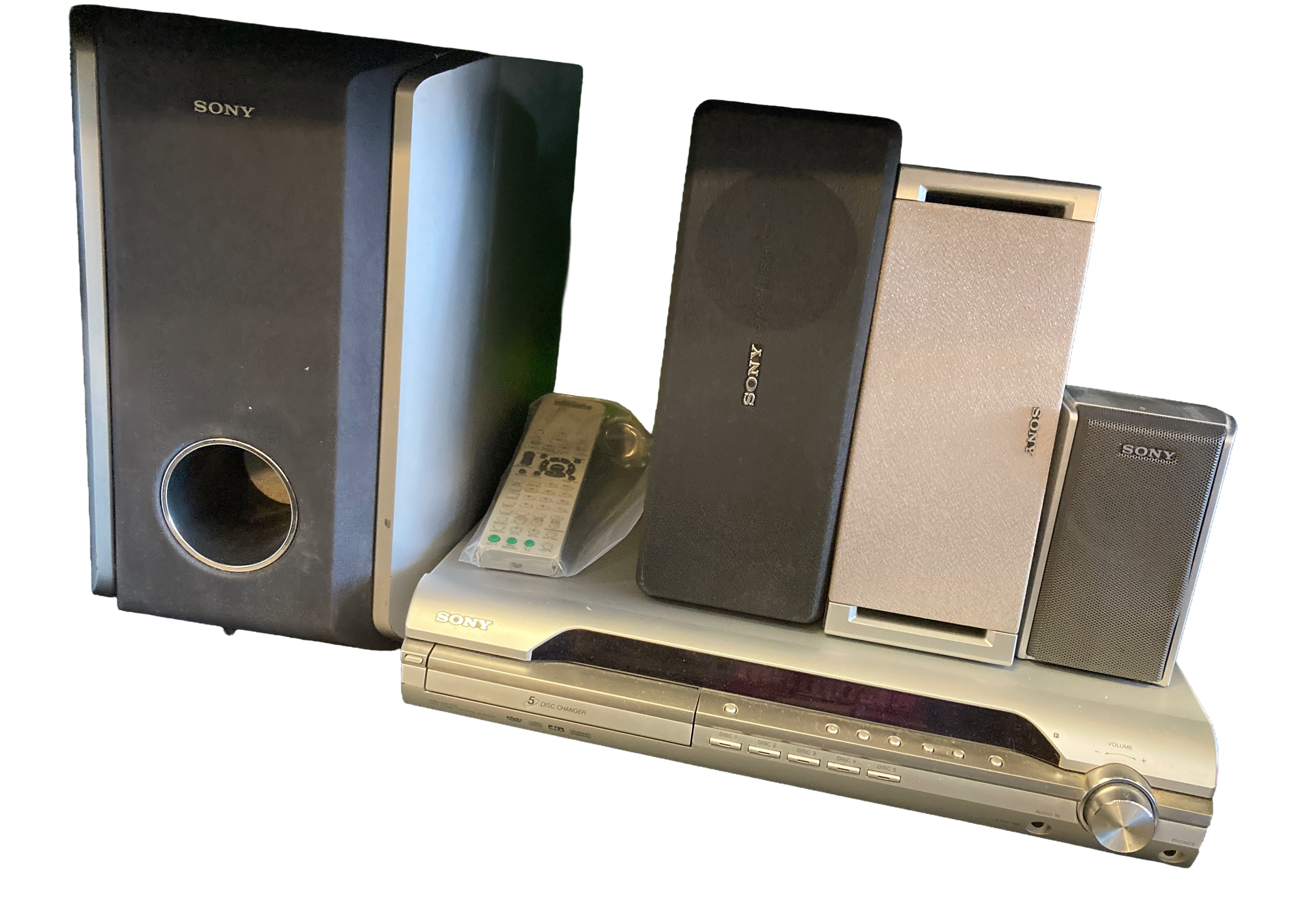 Sony  HCD-DX155 DVD /CD 5-Disc Changer Home Theater System