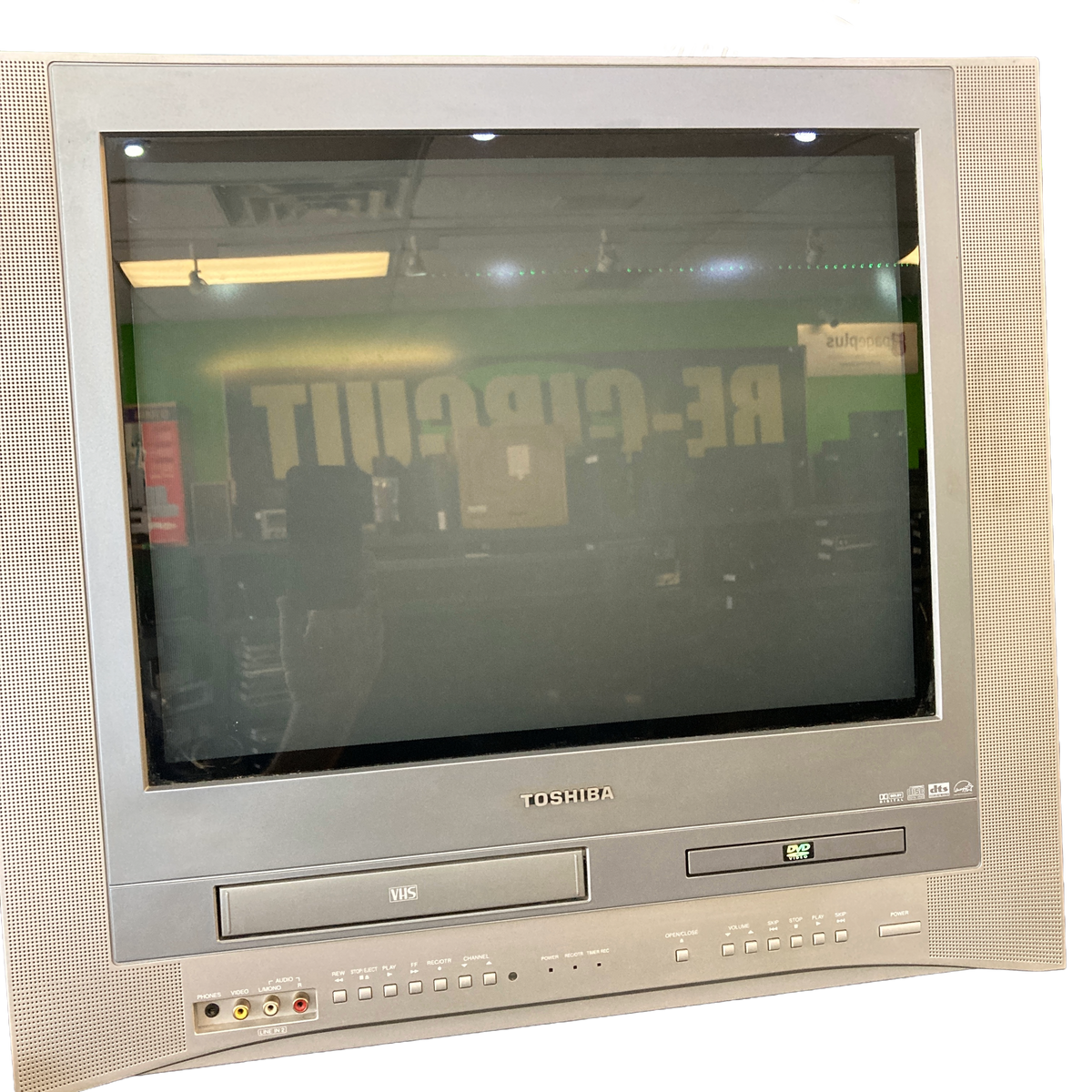 20" TOSHIBA MW20FN1R COLOR CRT TELEVISION DVD / VCR WITH REMOTE