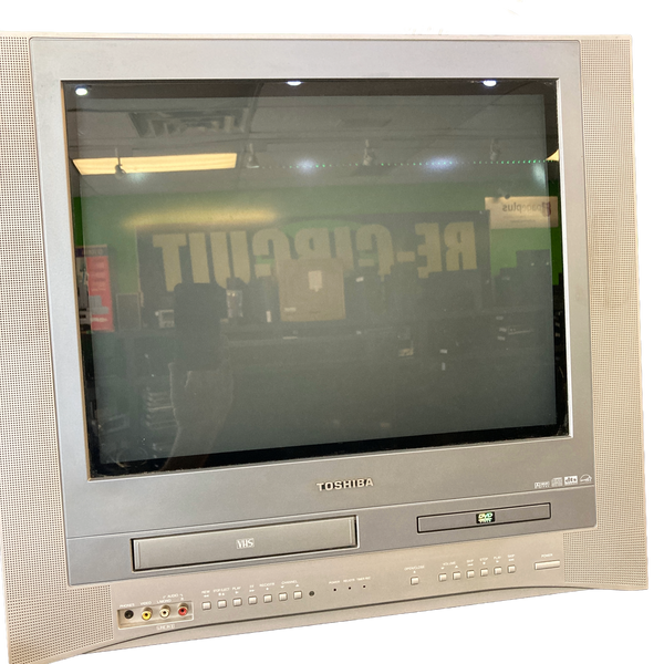 20" TOSHIBA MW20FN1R COLOR CRT TELEVISION DVD / VCR WITH REMOTE, MANUAL