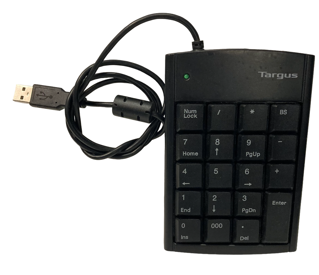 TARGUS PAKP004B Numeric Keypad 2 Port USB