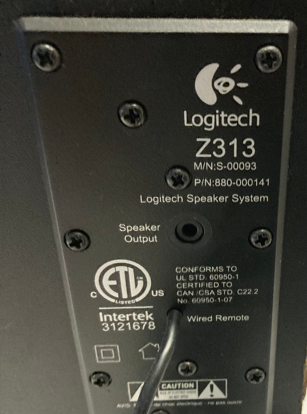 Logitech Z313 2.1 Speaker System