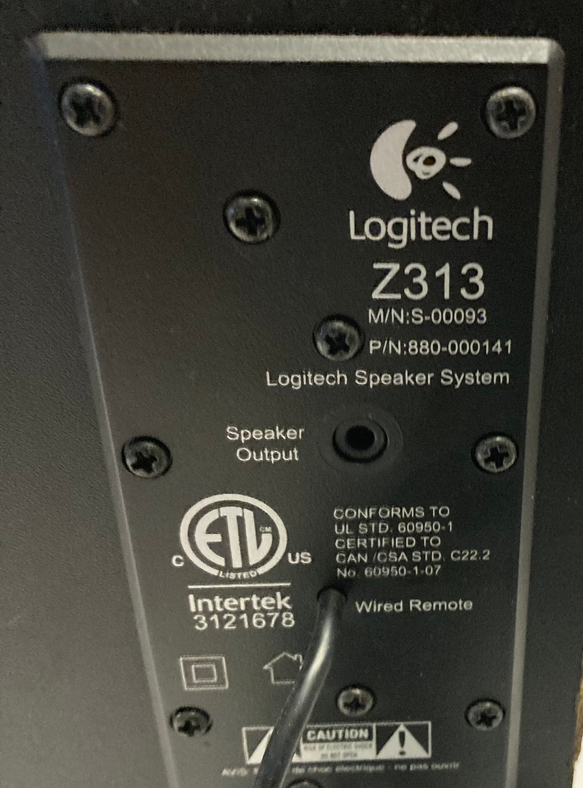 Logitech Z313 2.1 Speaker System