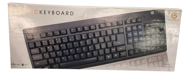 iConcepts wired  Keyboard USB/PS2