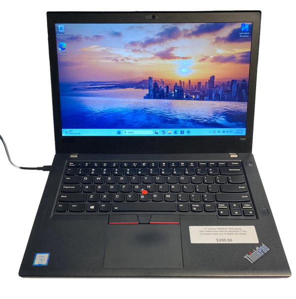 14" Lenovo ThinkPad T480 Laptop Computer