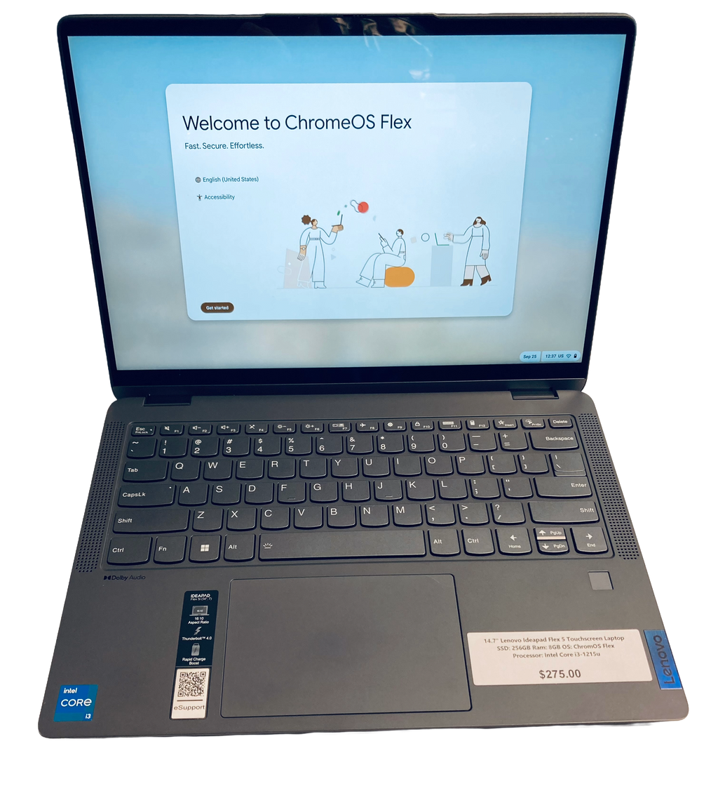 14.7" Lenovo Ideapad Flex 5 Touchscreen Laptop computer