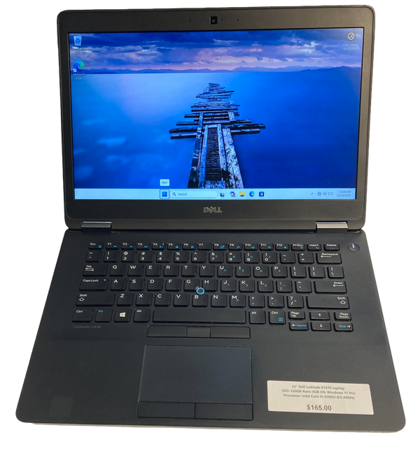 14" Dell Latitude E7470 Laptop Computer