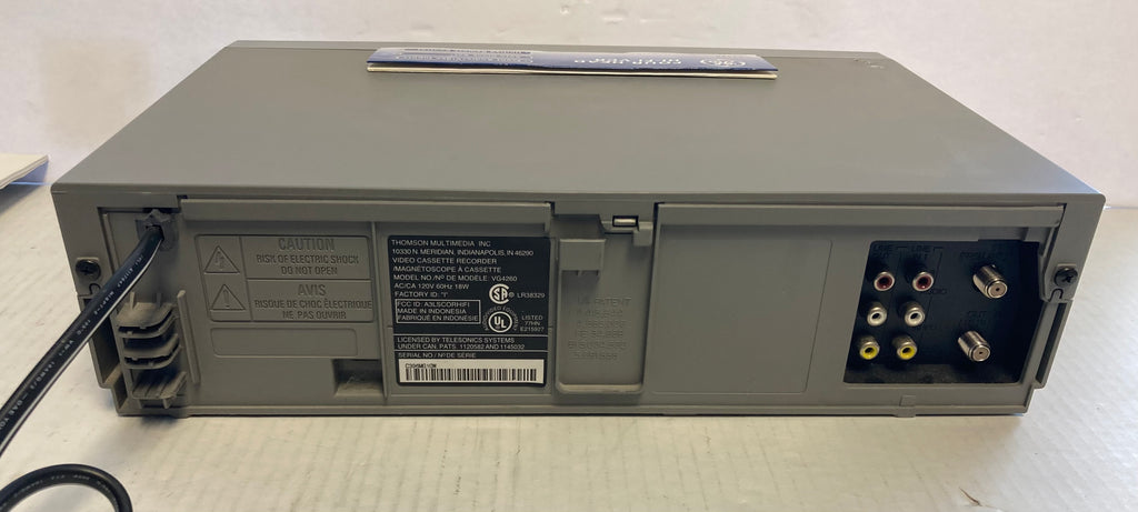 General Electric VG4260 HI-FI stereo VCR No Remote