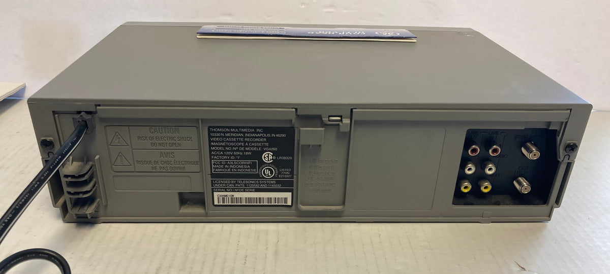 General Electric VG4260 HI-FI stereo VCR No Remote