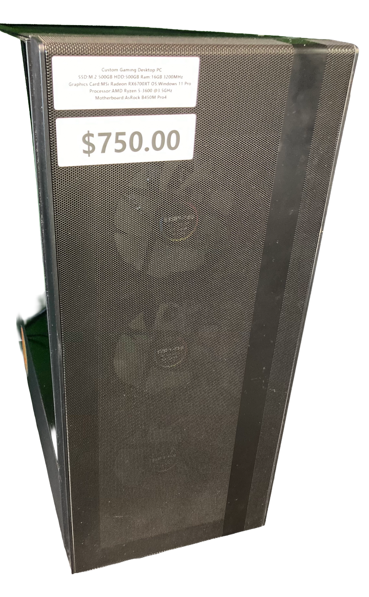 Custom Gaming Desktop PC SSD:M.2 500GB HDD:500GB Ram:16GB 3200MHz