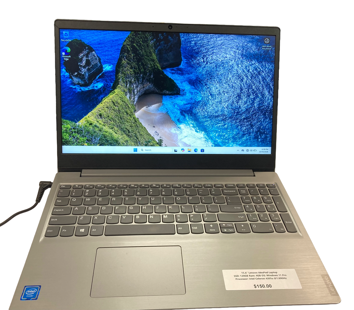 15.6" Lenovo IdeaPad Laptop