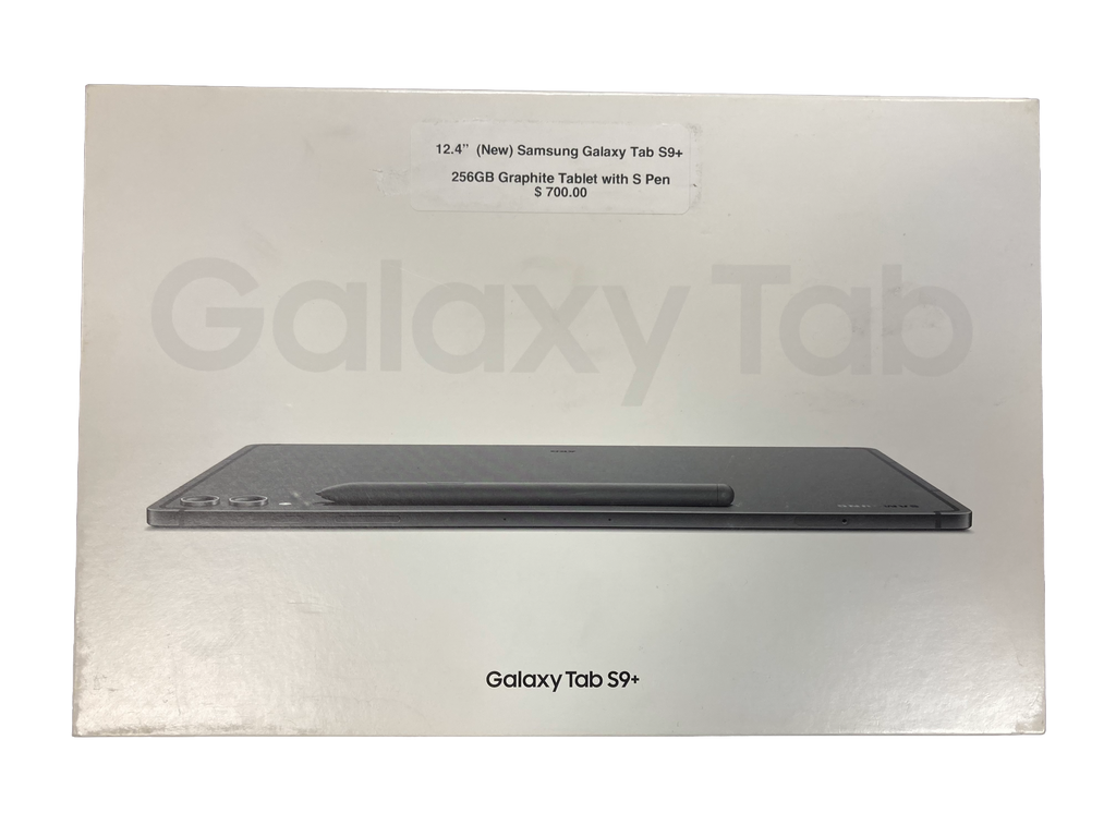 12.4" Samsung Galaxy Tab S9+ 12.4" 256GB Graphite Tablet with S Pen (NEW) Sealed