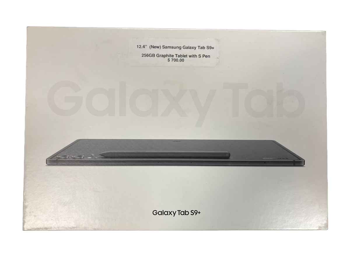 12.4" Samsung Galaxy Tab S9+ 12.4" 256GB Graphite Tablet with S Pen (NEW) Sealed