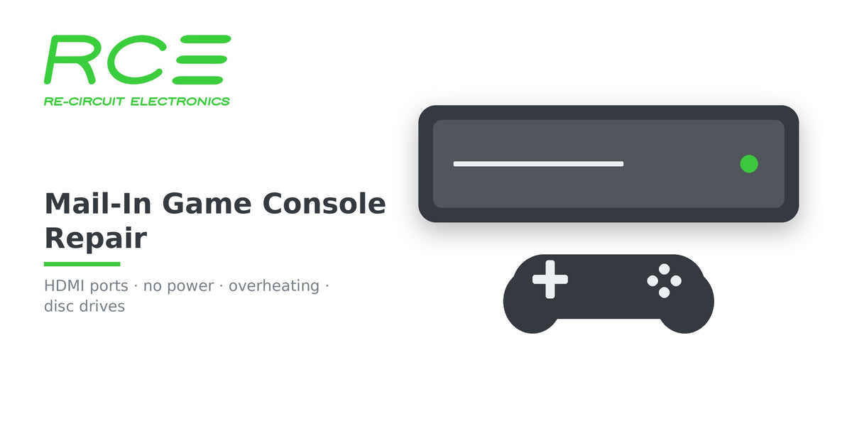 Mail-in game console repair diagnostic - Re-Circuit Electronics