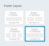 Footer layout