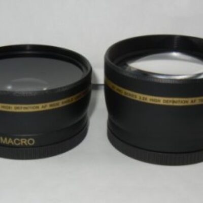 XIT Pro Series Macro .43 Wide Angle and 2.2x HD Telephoto AF Camera Lens