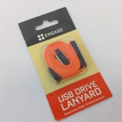 ENGAGE- USB DRIVE LANYARD – Orange