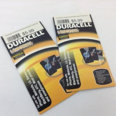 Duracell 2 Pack Universal Screen Protectors