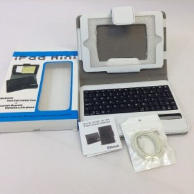 Leather Case with Bluetooth Keyboard for iPad Mini