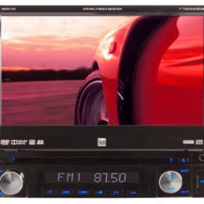 Dual Single Din DVD Multimedia Receiver w/ Flip Out 7″ Touch Screen Aux USB Car Radio