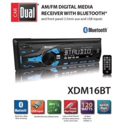 New Dual XDM16BT AM/FM Radio Bluetooth Aux Car Radio