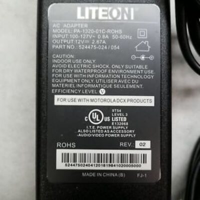 LITEON AC Power Supply Adapter 12V – 2.67A Model: PA-1320-01C-ROHS