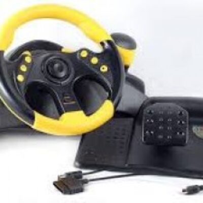 Microsoft Original XBox with Racing Game Included & MAD CATZ MC2 Universal Racing Steering Wheel and Pedals