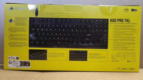 Brand New Corsair K60 PRO TKL RGB Optical-Mechanical Gaming Keyboard - Image 2